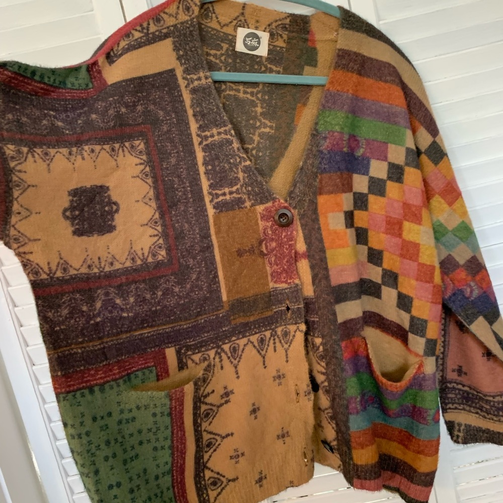 Over sized cardigan.